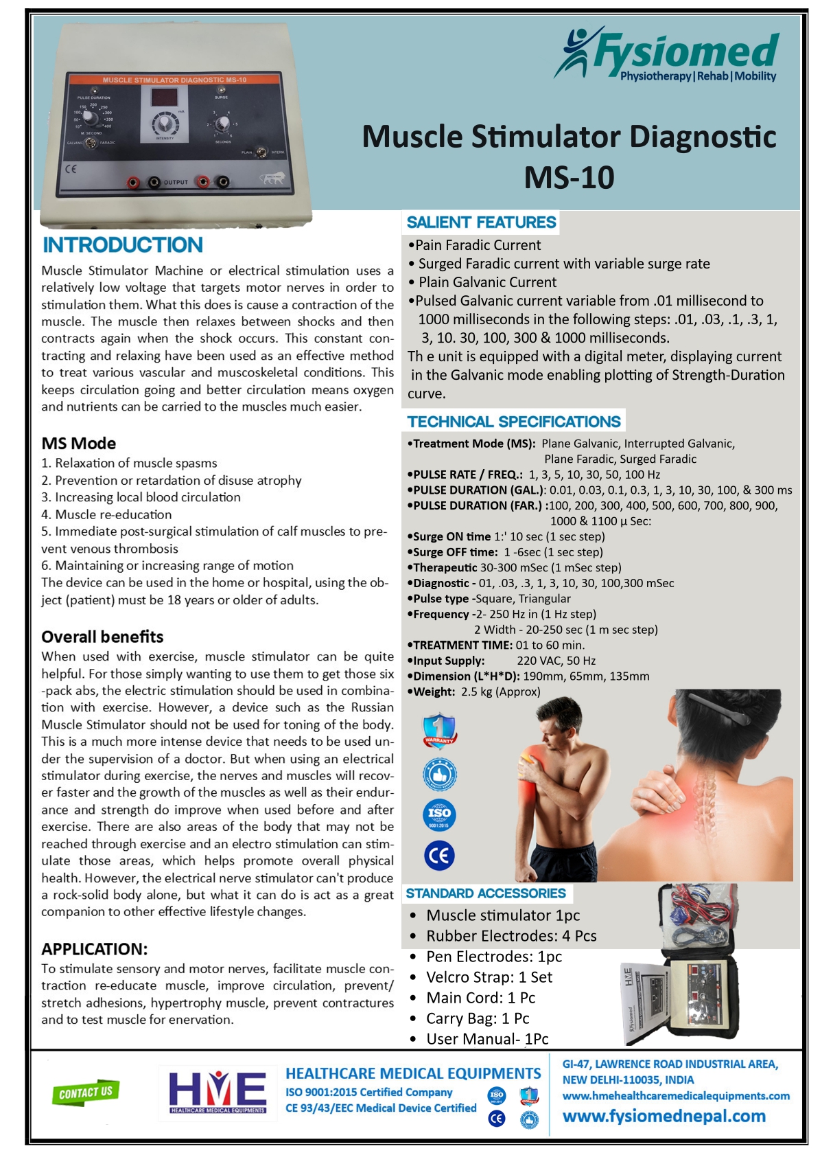 Muscle Stimulator Diagnostic MS-10 - Image 2