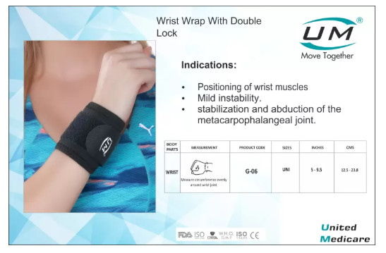 Wrist Wrap with Double Lock - Image 2