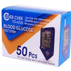 CleverChek Glucometer 50Pc Strips (Code 4239)