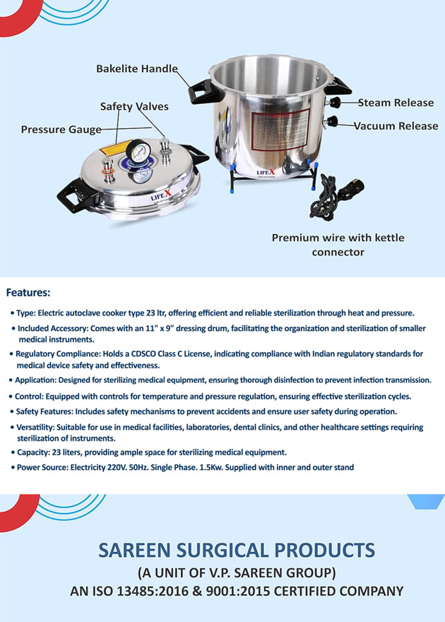 Autoclave (12" x 12'') with Drum - Image 3