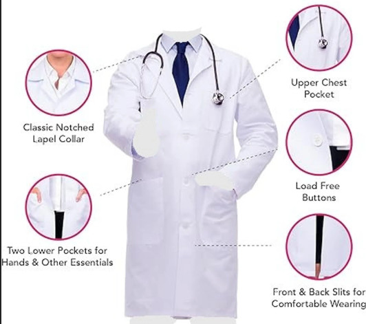Doctors White Apron - Image 2