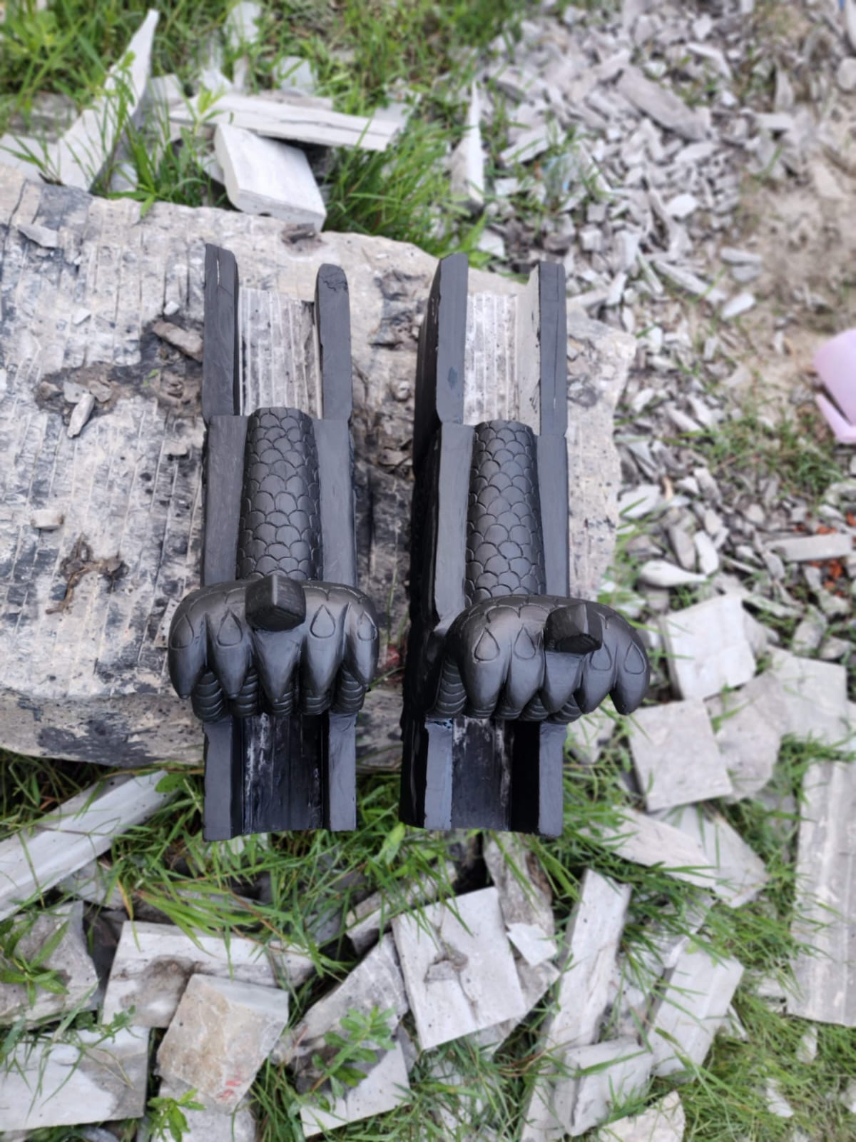 Handcrafted Wooden Dragon Bracket (Pair) – Handmade in Nepal