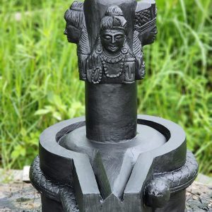 Invite the divine blessings of Lord Shiva with this handcrafted Chaturmukhi Shiva Lingam made in Nepal. Expertly carved from premium black stone, it features four beautifully sculpted faces of Lord Shiva, making it an ideal centerpiece for temples, home shrines, and meditation spaces.