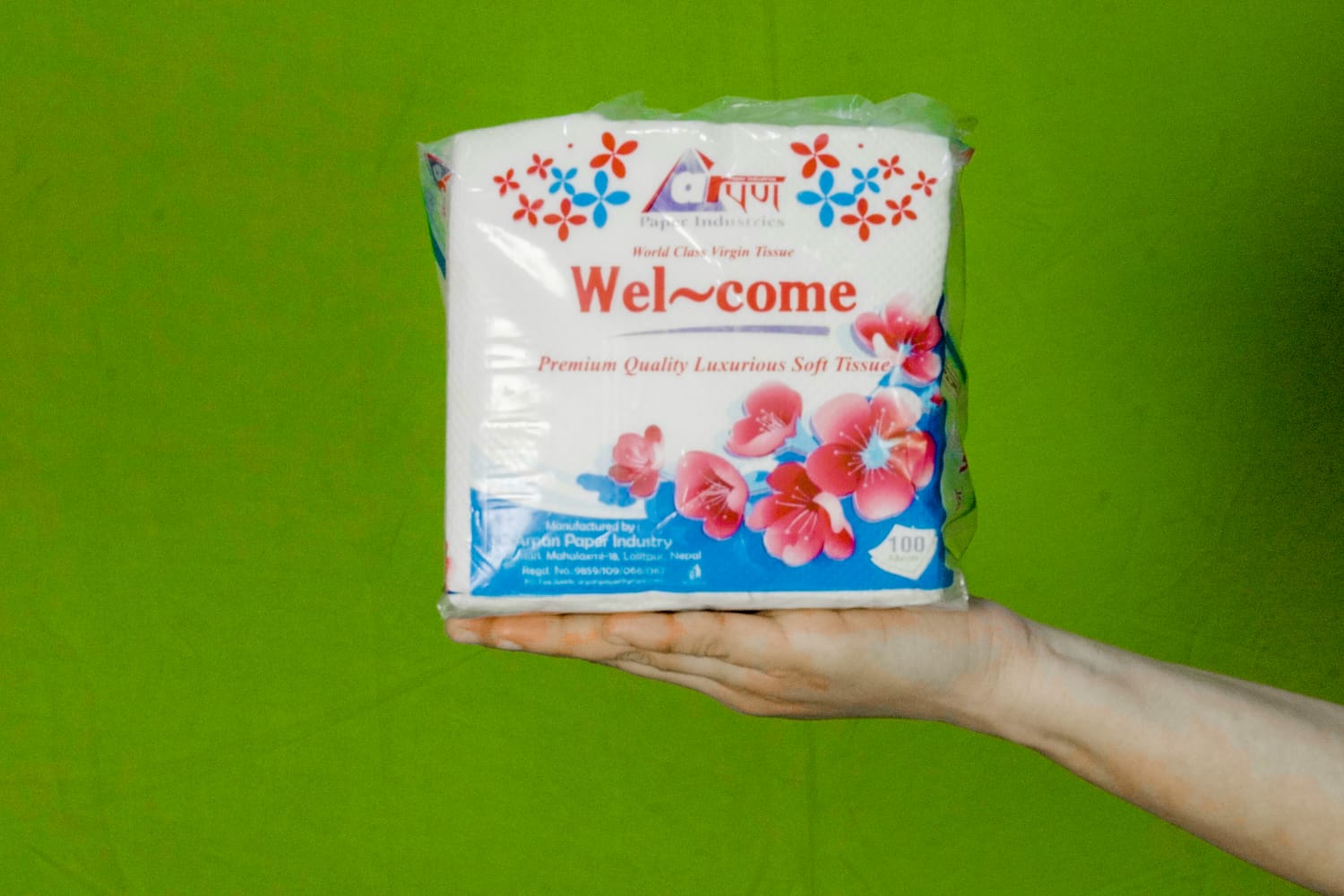 facial tissue box, tissue box, premium tissue, Arpan